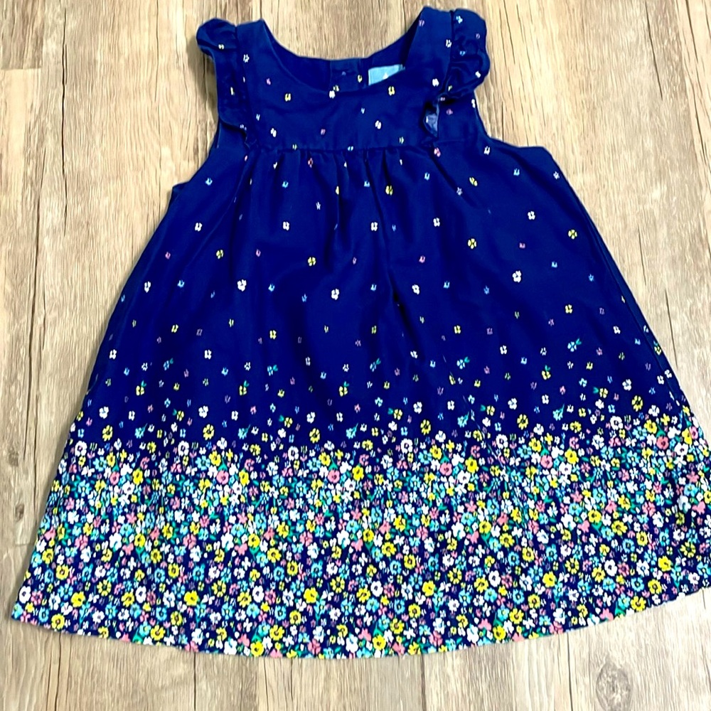 Baby GAP Blue floral print sundress